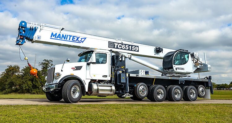 Global provider of mobile cranes and lifting equipment, Manitex International, continues to deliver practical innovations to the construction site Manitex crane on a truck