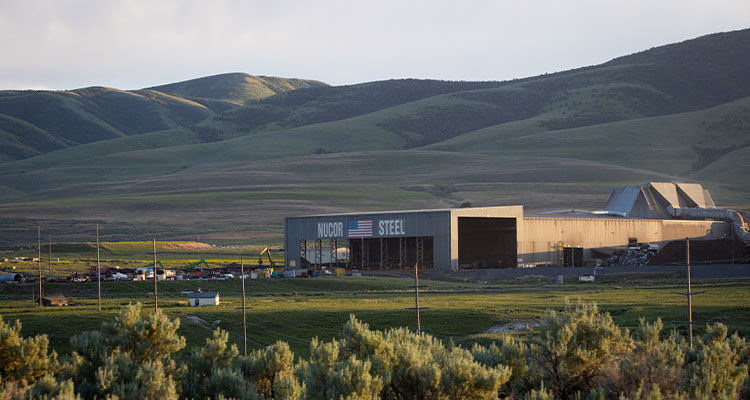 Strength, innovation, and sustainability are Nucor’s guiding principles when it comes to construction solutions Nucor EAF steel mill
